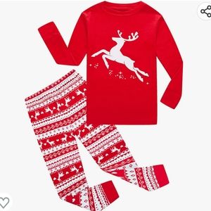 Family Feeling Xmas Reindeer Kids Pajama Set